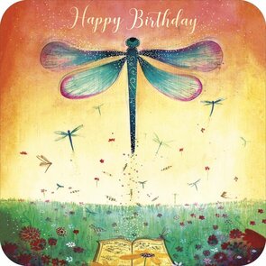 Jehanne Weyman Postcard | Happy Birthday Dragonfly