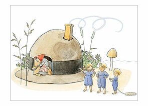 Elsa Beskow Postcard | Het Hoedenhuisje