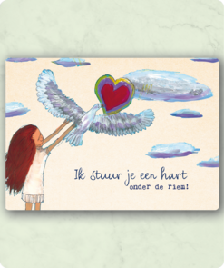 Organic Postcard - Hart onder de riem