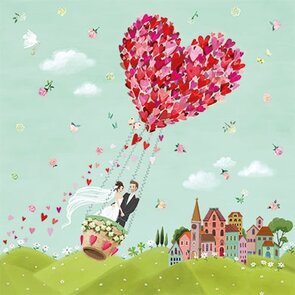 Mila Marquis Postcard | Bridal couple