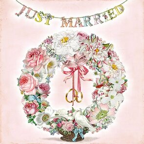 Barbara Behr - Auguri Postcard | Just Married