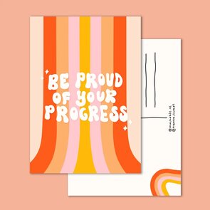 Postcard by Muchable - be proud of your progress