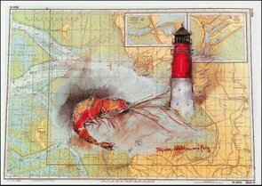 Postcard Ole West - Büsum krabbenmäßig