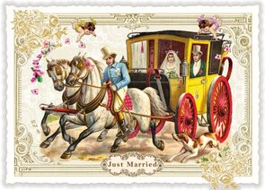 PK 1061 Tausendschön Postcard | Just married