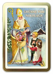 TS007-012 Tausendschön METAL BOX CHRISTMAS - GREETINGS FROM NICHOLAS