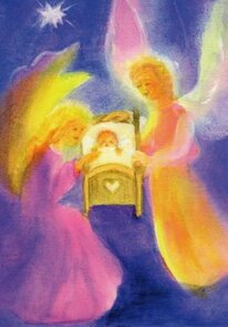 Postcard Dorothea Schmidt - protective angels