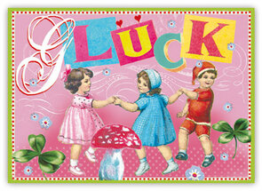 Postcard Alltagsparadies- Glück