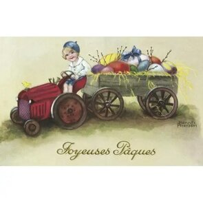 Postcard Ludom | The tractor