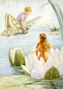 Folded Card with Envelope - Fairyland by Margareth W. Tarrant 