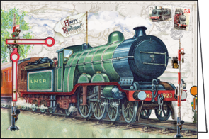 Barbara Behr - Auguri - Folded Card | Happy Birthday (Train)