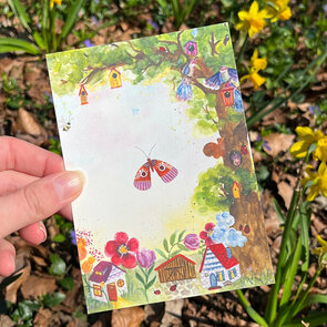 Postcard 'Vogelhuisjesboom' - Romyillustrations