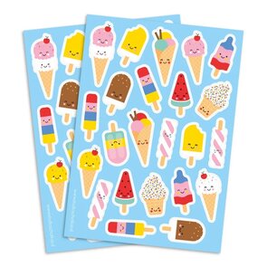 A5 Round Stickersheet Studio Schatkist | Ijsjes