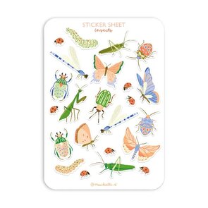 A5 Stickersheet by Muchable | Insects