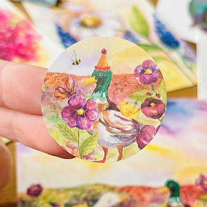 5x Sticker Feesteend by RomyIllustrations