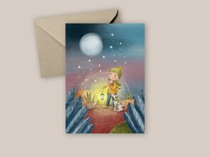 Postcard from Studio Poppybird - Maanlicht