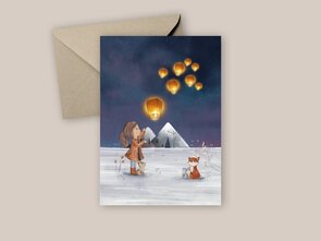 Postcard from Studio Poppybird - Stralende nacht