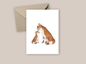 Postcard from Studio Poppybird - Vosjes