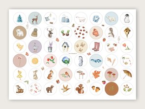Stickersheet from Studio Poppybird - Seasons