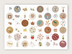 Stickersheet from Studio Poppybird - Sfeer