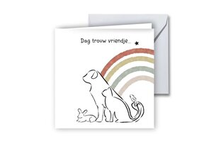 Greeting Card from Studio Poppybird - Condoleance "Dieren"