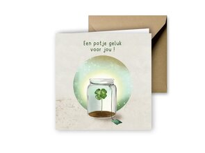 Greeting Card from Studio Poppybird - Een potje geluk