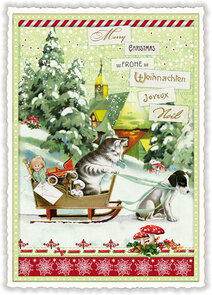 PK 512 Tausendschön Postcard Christmas - Frohe Weihnachten - Joyeux ... 