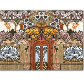 Catch Postcard - The Boulevard at Night in front of - Art Nouveau