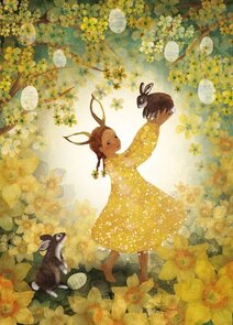 Postcard Bijdehansje | Easter Bunny