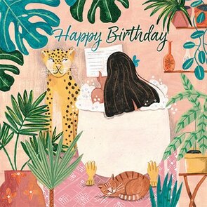 Caroline Bonne-Müller Postcard | Happy Birthday (Woman in Bath)
