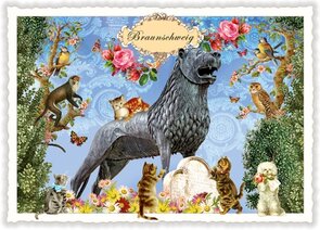 PK 1082 Tausendschön Postcard | Braunschweig, Burglöwe