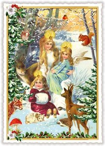 PK 1080 Tausendschön Postcard Christmas - Angels