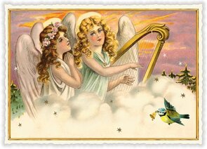 PK 1100 Tausendschön Postcard Christmas - Angel