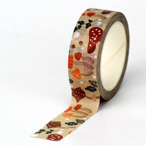 Washi Tape | Autumn mushroom