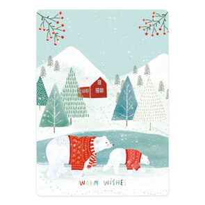 The Lemonbird Postcard | Twee Ijsberen Warm Wishes