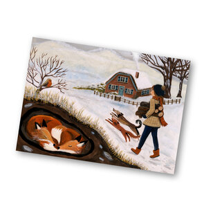 Postcard from Esther Bennink - Fetching wood