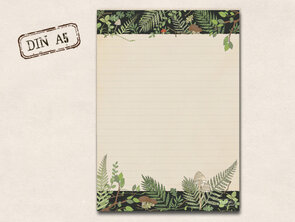 A5 Letter Paper Pad TikiOno | Pilzwald