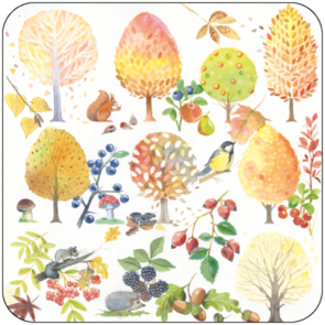 Postcard Kristiana Heinemann | Autumn Forest