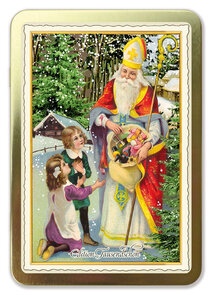 TS039 Tausendschön METAL BOX CHRISTMAS - Nikolaus