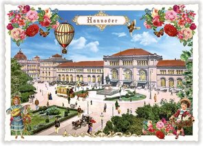 PK 1106 Tausendschön Postcard | Hannover, Hauptbahnhof