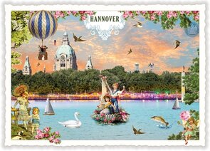 PK 1107 Tausendschön Postcard | Hannover, Maschsee Ufer 