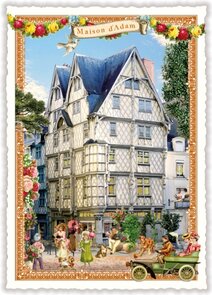 PK 1117 Tausendschön Postcard | Angers, Maison d'Adam (Hoch)