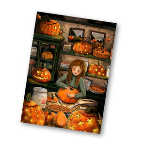 Postcard from Esther Bennink - pumpkin cosiness