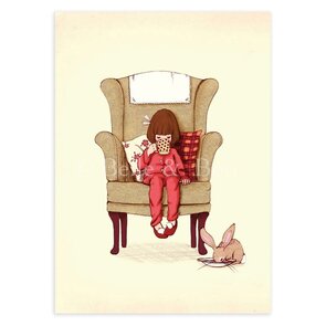 Postcard Belle and Boo | Hot Chocolate