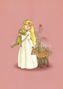 Postcard Belle and Boo | Dragon Friend