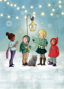 Postcard Belle and Boo | Carol Singers