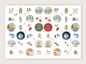 Stickersheet from Studio Poppybird - Kerst