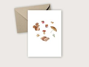 Postcard from Studio Poppybird - Seizoen Herfst