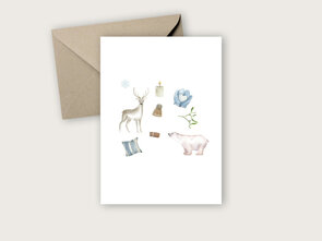 Postcard from Studio Poppybird - Seizoen Winter