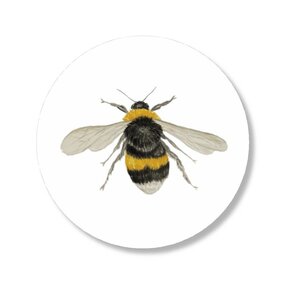 6x Sticker Bij by Art by Meer