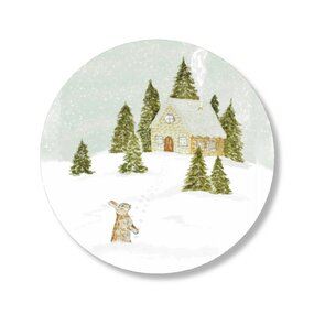 6x Sticker Sneeuw huisje by Art by Meer